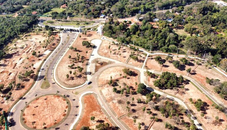 Vista aérea de proyecto inmobiliario de gran envergadura desarrollado por TOCSA.