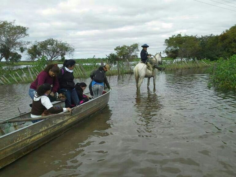 Inundacion en Alto Paraguay. Archivo.