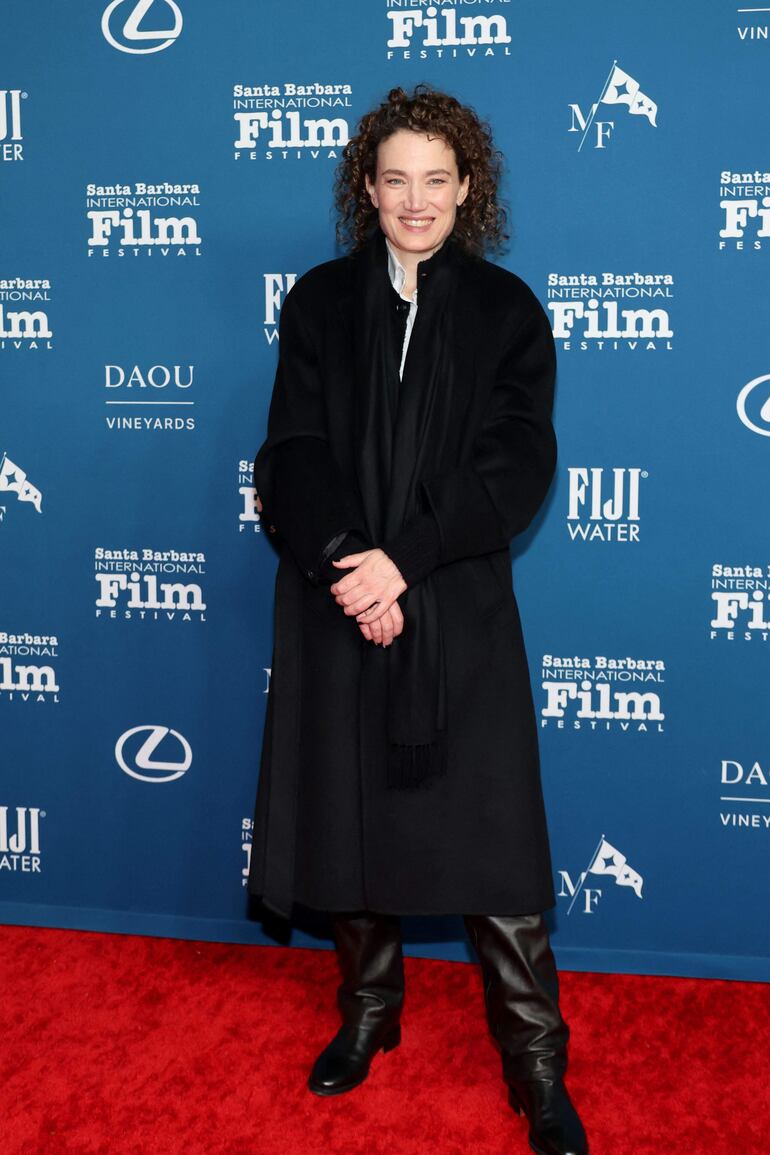 Coralie Fargeat en la red carpet del Santa Barbara International Film Festival en el Arlington Theatre. (Amy Sussman/Getty Images/AFP)