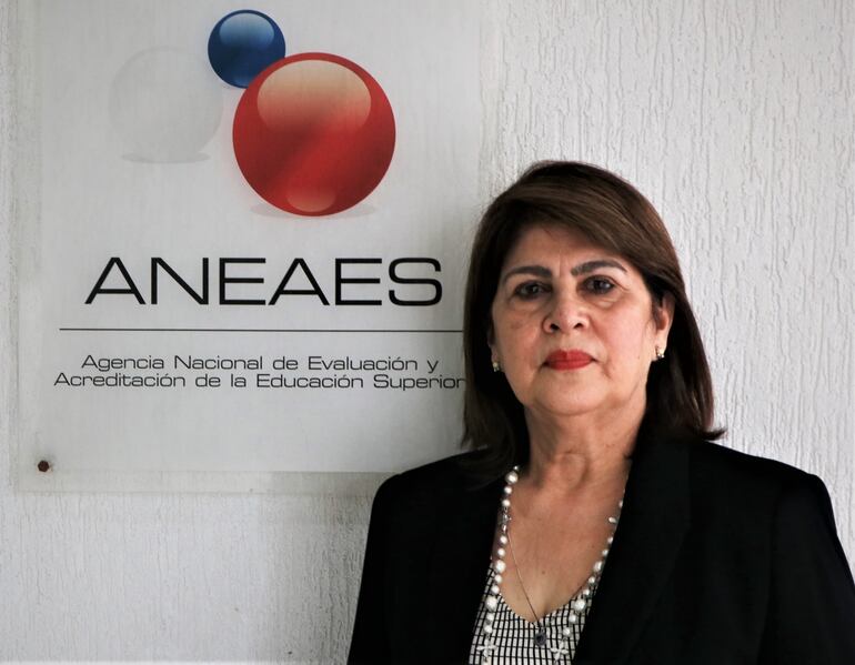 La presidenta de la Aneaes, Dina Matiauda Sarubbi.