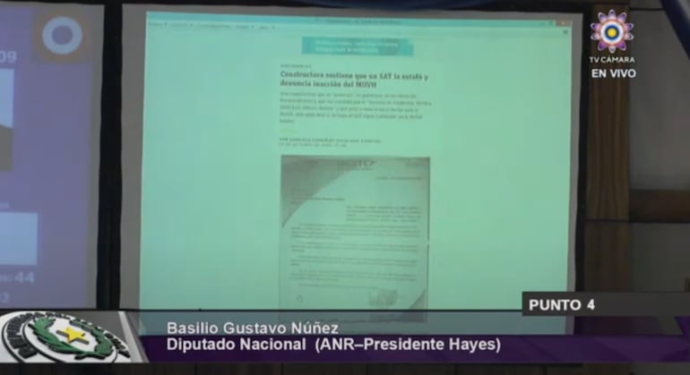 En la sesión del 28 de octubre del 2020, el entonces diputado Basilio "Bachi" Núñez criticó la falta de transparencia del programa Fonavis y, exhibiendo una publicación de ABC, sostuvo que urge mayor control en la ejecución de los recursos públicos.