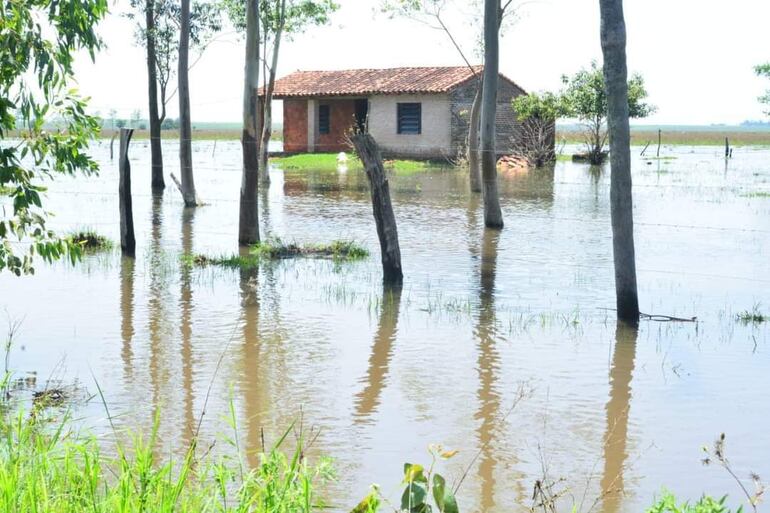 Imagen ilustrativa: inundaciones en el territorio nacional.