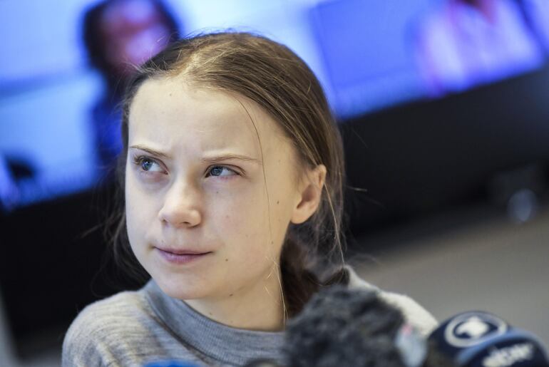 Greta Thunberg.