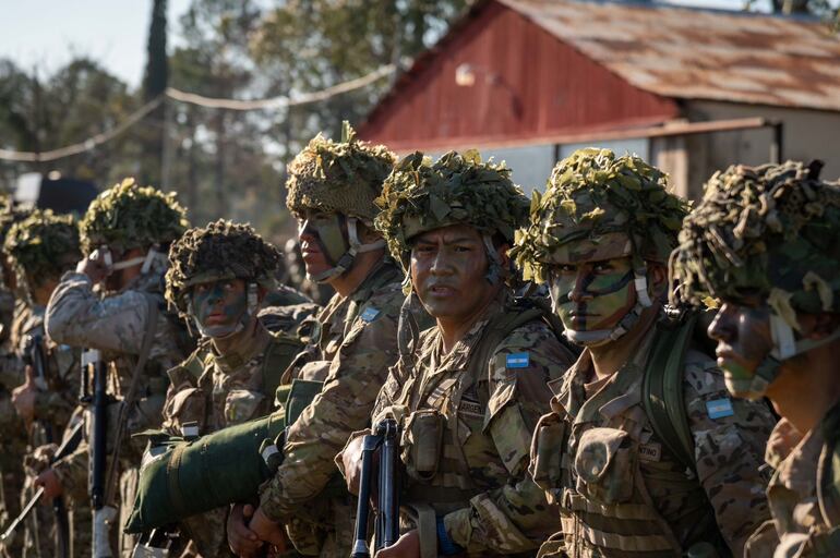 Ejercicios militares entre Argentina y Brasil en la frontera con Paraguay. (foto: web oficial del Gobierno de Argentina)