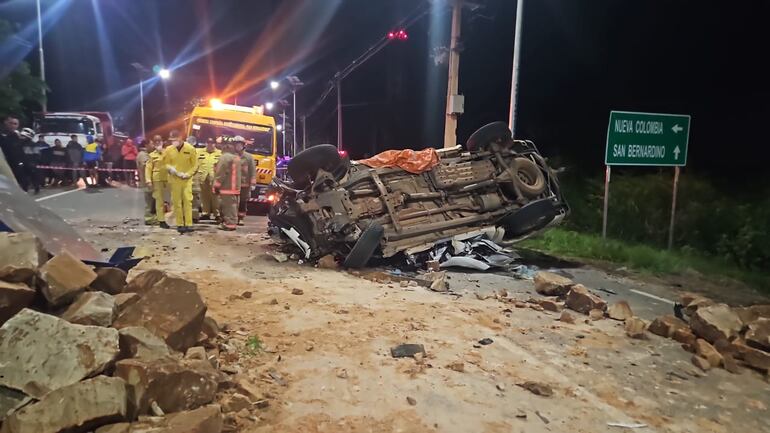 Accidente fatal en la ruta Luque San Bernardino.