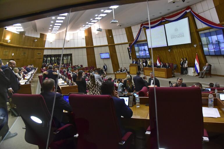 La Cámara de Diputados trató apenas 3 de los 14 puntos de su orden del día, y rabonearon cuando estaba tratando declaración de emergencia en Central por inundaciones