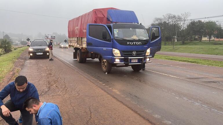 La carga estaba siendo transportada en un camión, según el reporte.