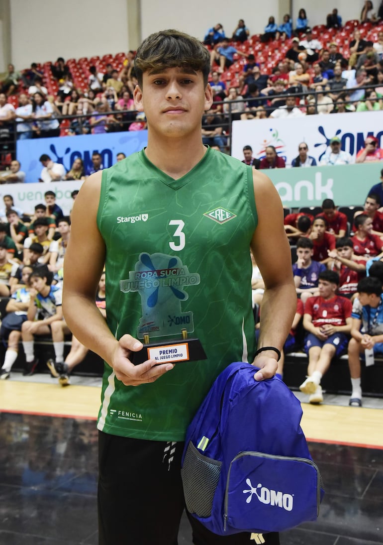 César Riveros, ganador del premio al juego limpio. 