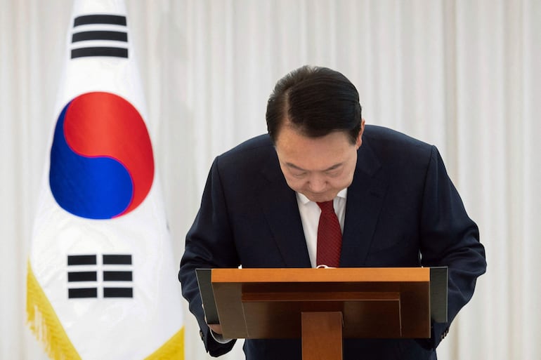 Yoon Suk-yeol, presidente destituido de Corea del Sur.