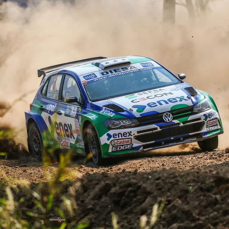 Augusto Bestard y José Luis Díaz (VW Polo GTI R5), culminaron en el tercer lugar de la clasificación general.