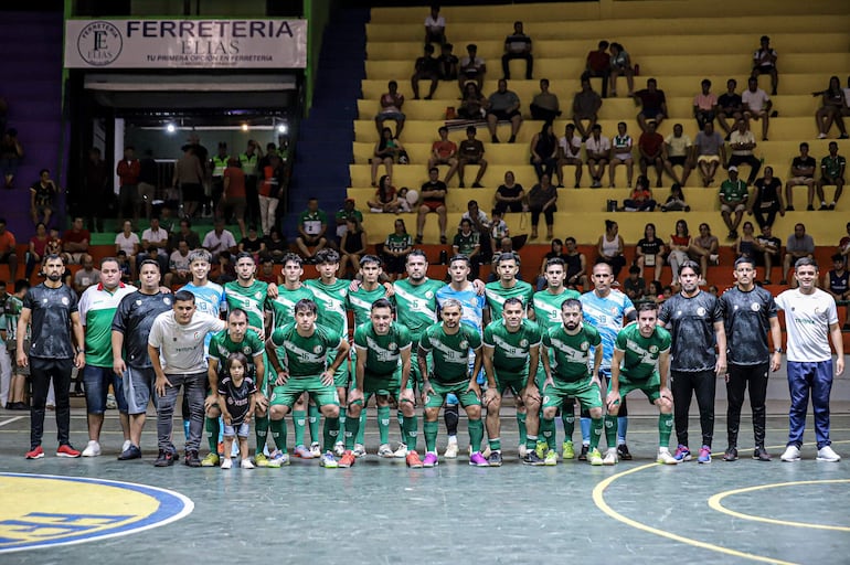 Selección de Caaguazú, una de las anfitrionas del 53° Campeonato Nacional de Fútbol de Salón.