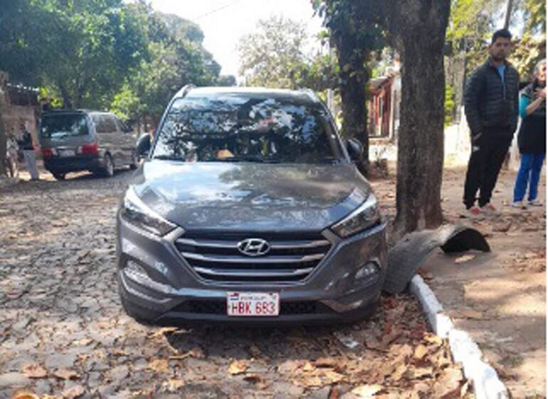 La camioneta que conducía Juan Ariel Monges el día del hecho.