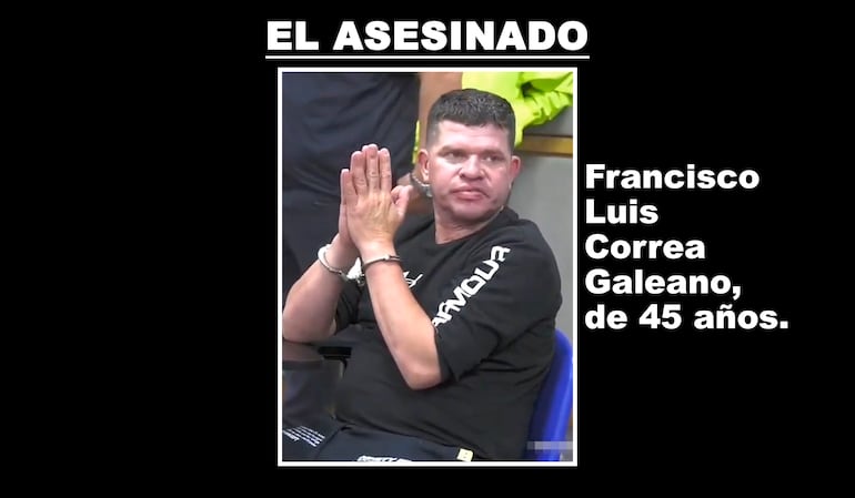 Francisco Luis Correa Galeano, articulador del crimen de Marcelo Pecci, asesinado en Colombia.