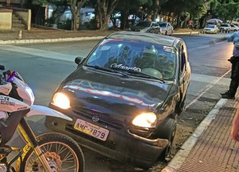 El vehículo recuperado esta mañana en la zona céntrica de Ciudad del Este.