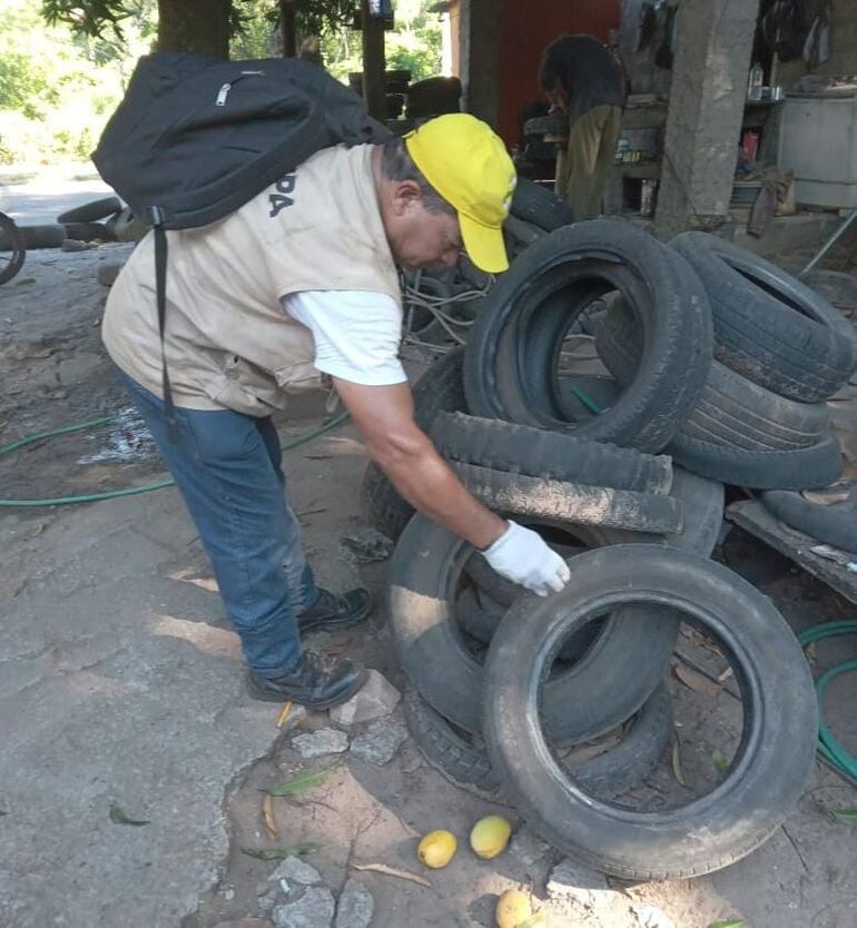 Se visitaron varios patios en el barrio Nuestra Señora de la Asunción.