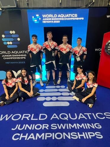 Team Paraguay en el Campeonato Mundial de Natación.