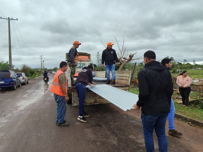 Un tornado dejó 20 viviendas destruidas en Guaicá, Santaní.