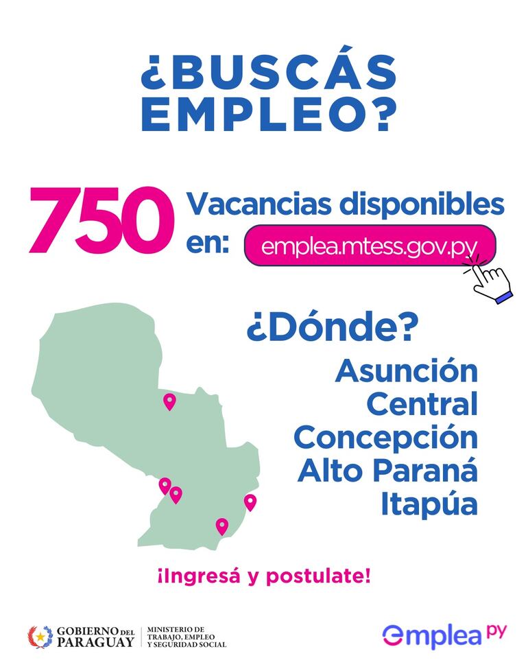 Convocatoria del Ministerio de Trabajo para presentarse a una de las vacancias disponibles.