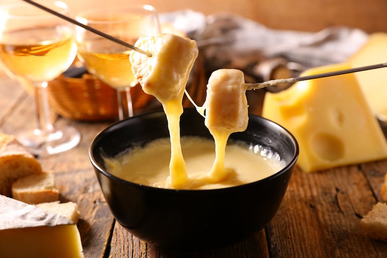 Fondue de queso.