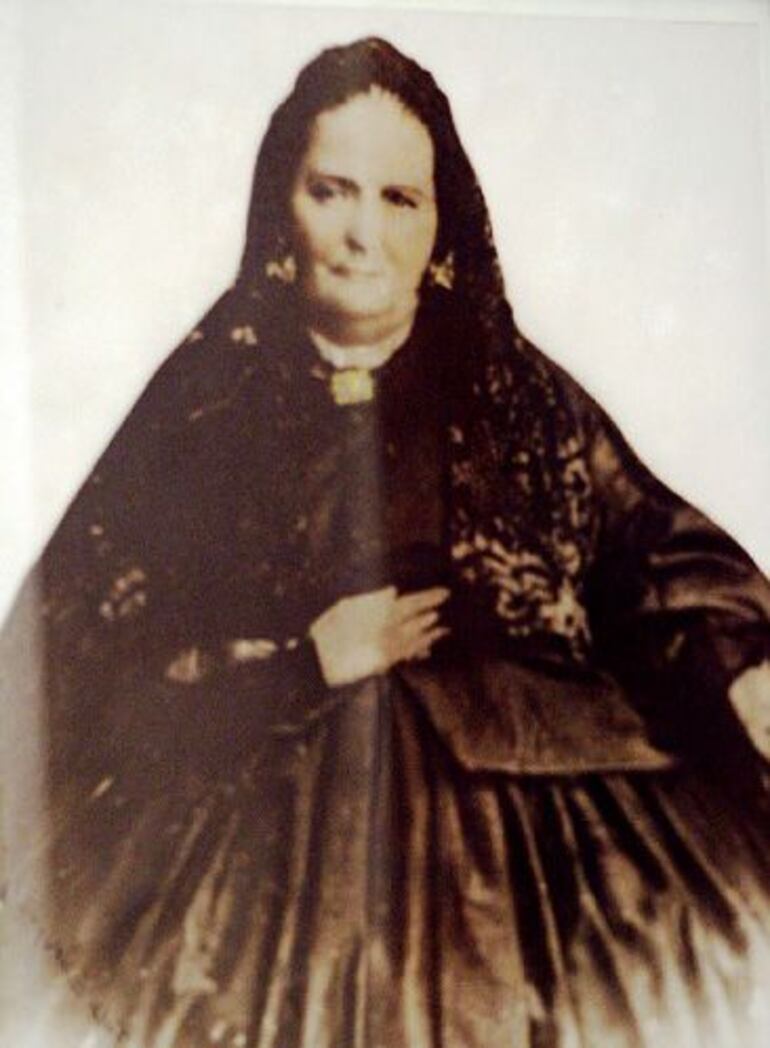 Fotografía de Juana Pabla Carrillo, la madre del Mariscal López.