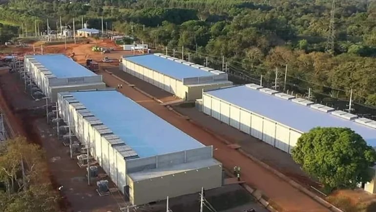 Vista aérea de la criptominera Bitfarms asentada en Villarrica.