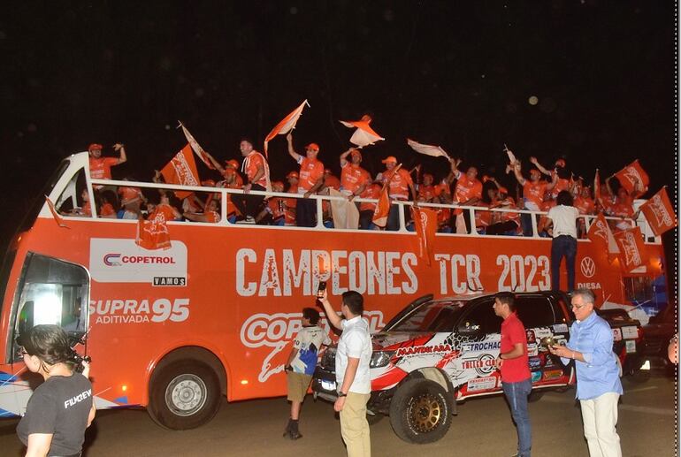 Muchas emociones se conjugaron anoche en el autódromo durante la ceremonia de premiación.