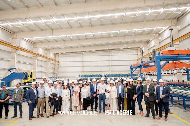 L’ACERIE celebra con orgullo la inauguración de su nueva planta de chapas termoacústicas Termolace, con sede en Mariano Roque Alonso.