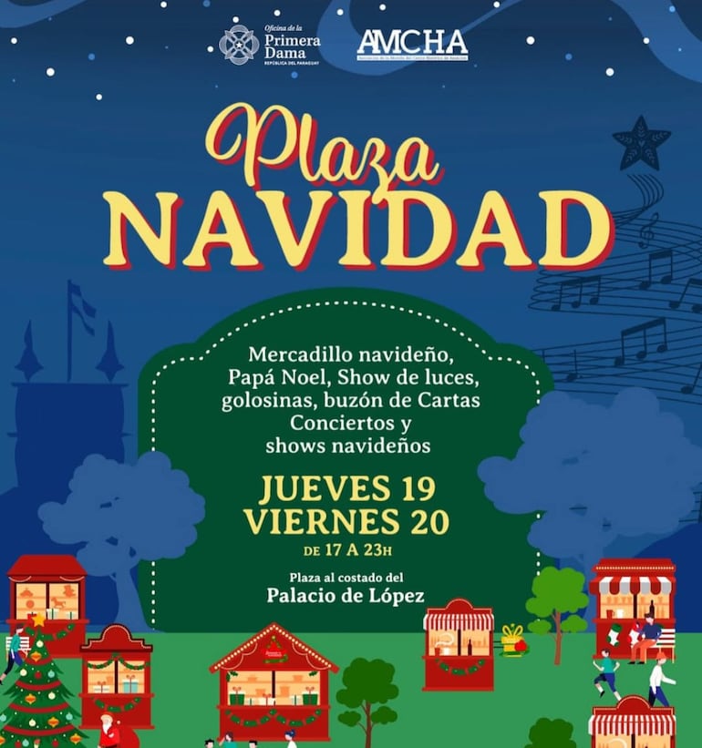 Flyer de la Plaza Navidad.