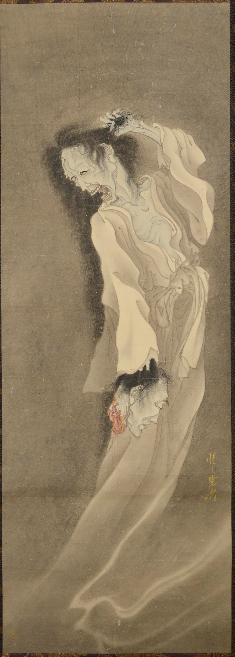 Kawanabe Kyosai, "Yokai" (Fantasma).