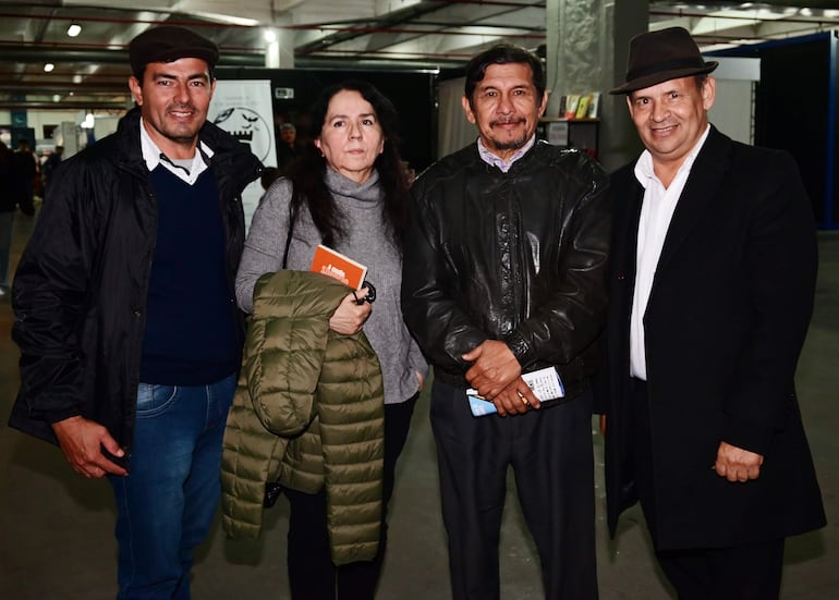 Catalino González, Amanda Pedrozo, Miguel Ángel Meza y Lucino Rodríguez Baroffi. 