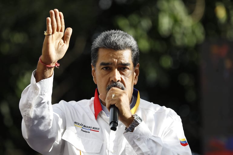 El presidente venezolano Nicolás Maduro, quien habría sido reelecto. 