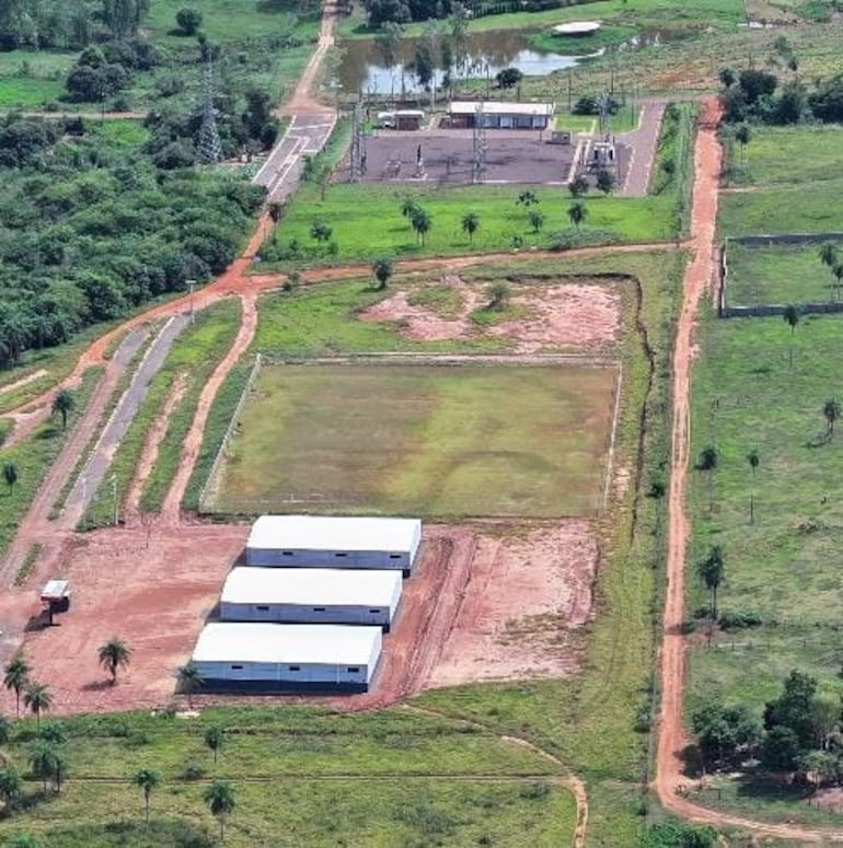 El Parque Industrial de Saltos del Guairá está a menos de 100 metros de la estación de la ANDE en la Colonia Nacional Canindeyú.