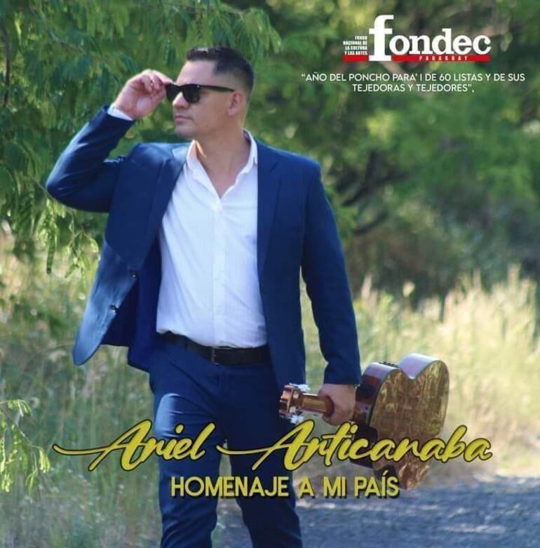 Portada del primer material discográfico del cantante y compositor, Ariel Articanaba.