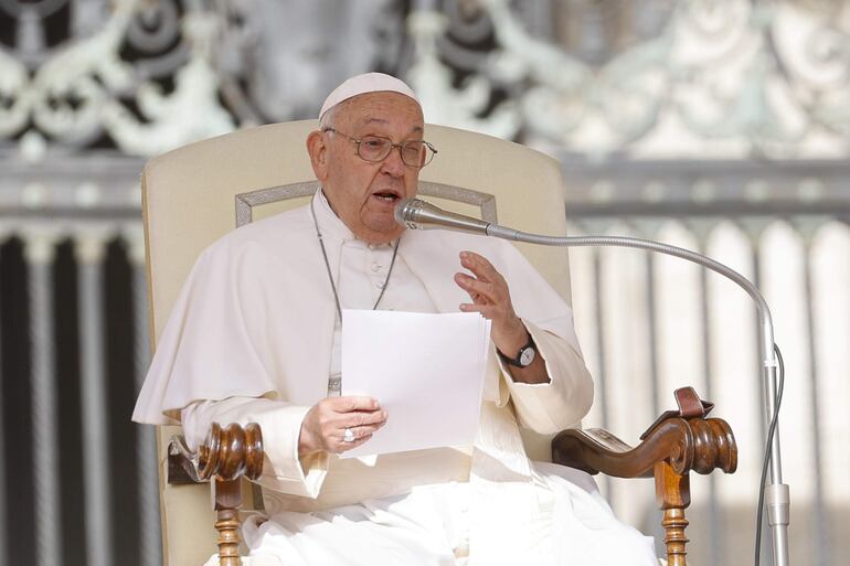 El Papa Francisco durante la audiencia general del 18 de setiembre.