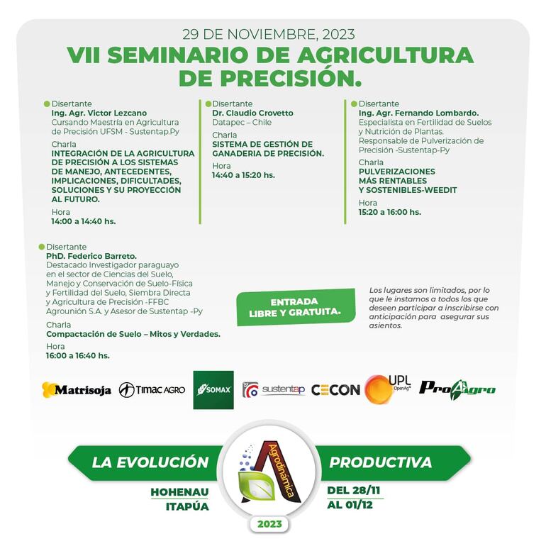 Seminario de Agricultura de Precisión en Agrodinamica