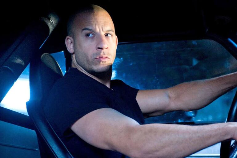 El actor Vin Diesel en su papel de "Dominic Toretto" en la reconocida película Rápidos y Furiosos.