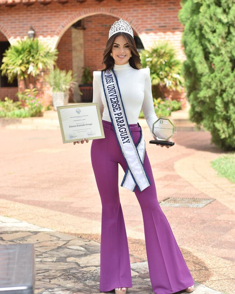 Elicena Andrada Orrego nos representará en el certamen Miss Universo 2023 que se desarrollará en San Salvador. (Instagram/Elicena Andrada Orrego)