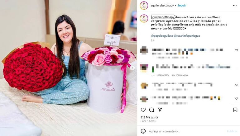 La diputada Bettina Aguilera celebró su cumpleaños, en vez de ir a la sesión ordinaria.