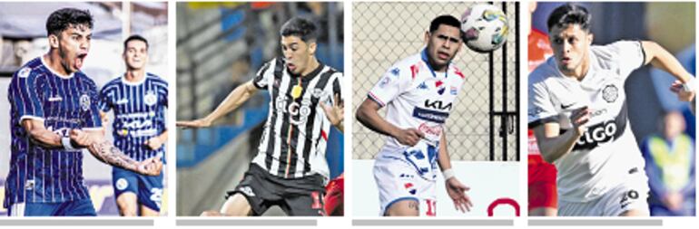 Marcelo Sebastián González (28),  del Danzarín. Rubén Darío Lezcano (20), del Gumarelo. Gustavo Rubén Caballero (23), de la Academia. Alex Fernando Franco (23), de Olimpia.