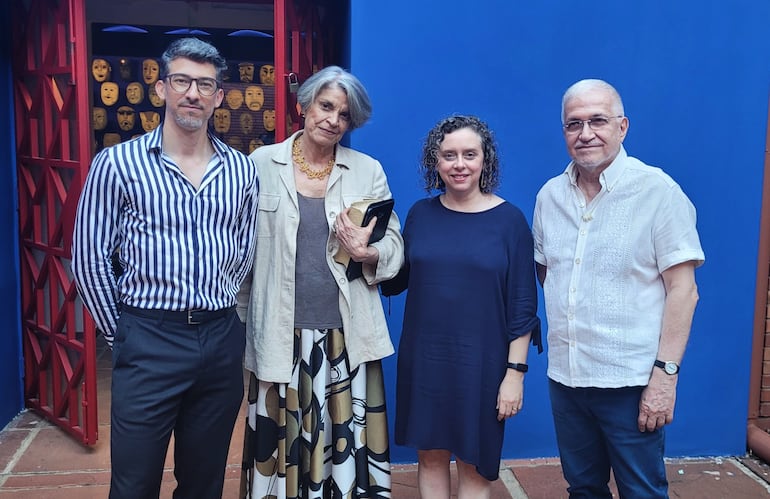 Damián Cabrera, Milda Rivarola, Lía Colombino y Osvaldo Salerno