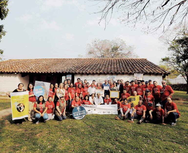 Grupo de estacioneros que participó del encuentro en Yaguarón. Existen organizaciones en Luque, Ñemby, San Lorenzo, San Antonio, Concepción, Piribebuy, Altos y Yaguarón.