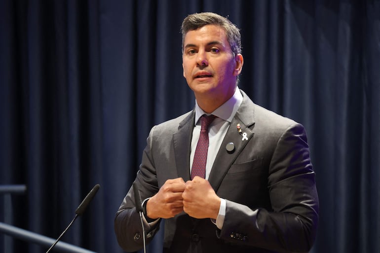 Santiago Peña, presidente de Paraguay, en Israel.