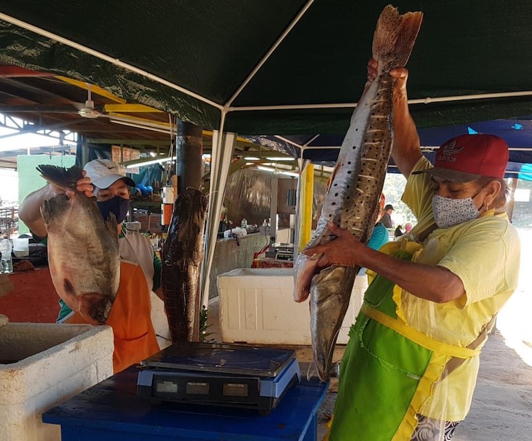 La mayoría de los productos tienen un precio a la baja, pese a la bajante del río Paraguay.