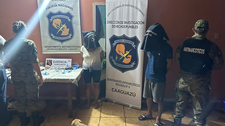 Caaguazú policía antinarcóticos drogas cocaína