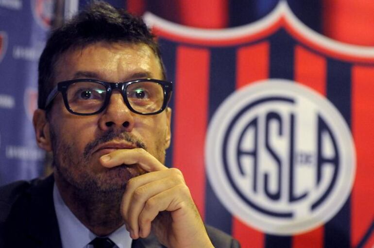 Marcelo Tinelli, presidente de San Lorenzo de Almagro.