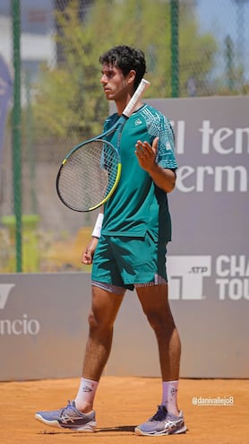 Dani Vallejo buscará mañana su pase a cuartos de final en Tigre, cuando se enfrente al argentino Genaro Olivieri.