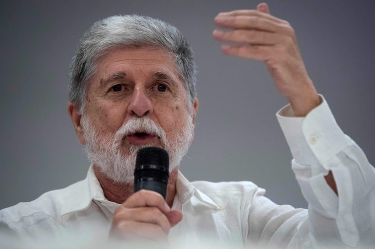 Celso Amorim, el asesor para asuntos exteriores del presidente de Brasil, Lula da Silva. (AFP)