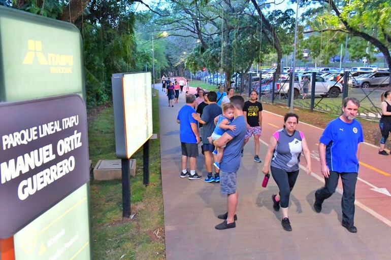 El importante incremento se da con la apertura del Parque Lineal en Ciudad del Este.