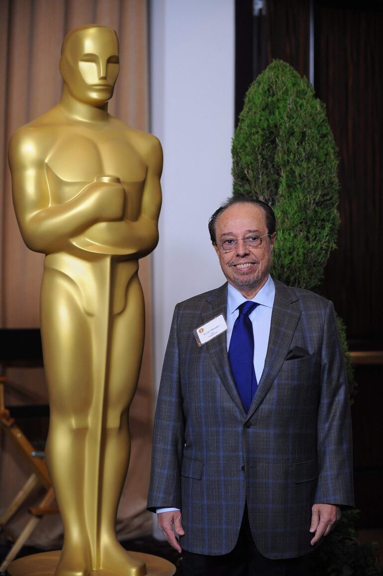 Sérgio Mendes en el almuerzo de los nominados a los Premios Óscar, cuando participó con la canción de la película animada "Río".