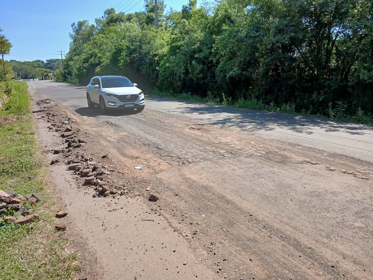 Guairá: varios tramos de rutas se encuentran en calamitoso estado